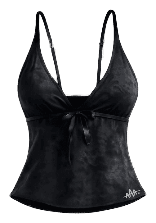 Midnight Bow Cami — Front