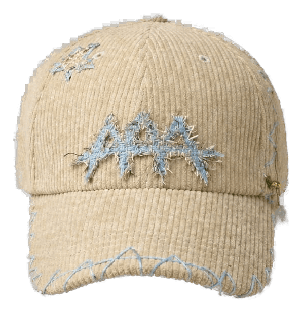 Corduroy Distress Cap — Front