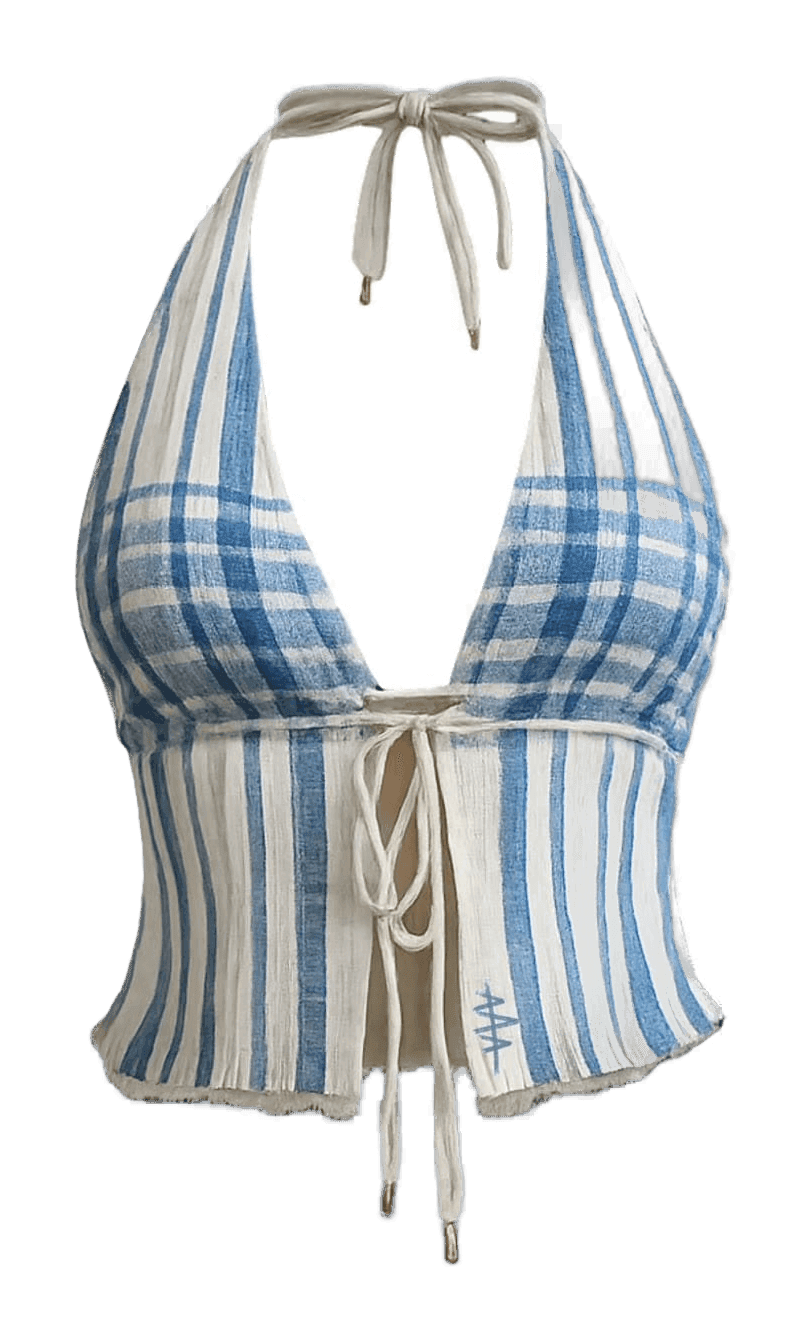 Coastal Stripe Halter — Front