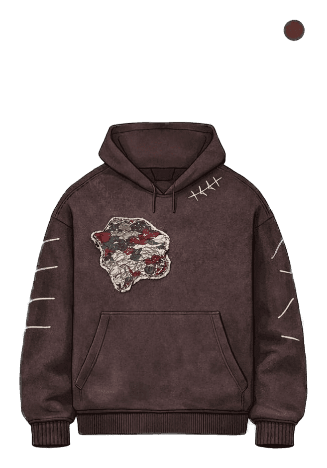 Floral Mosaic Hoodie — Front