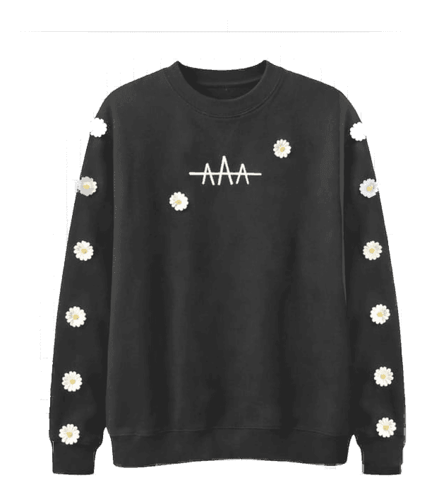 Daisy Sleeve Sweatshirt — Front