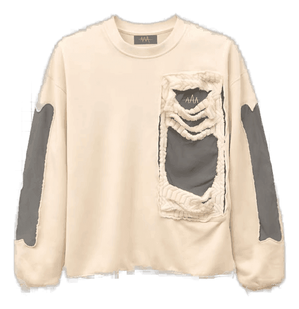 Frayed Pocket Sweatshirt — Front